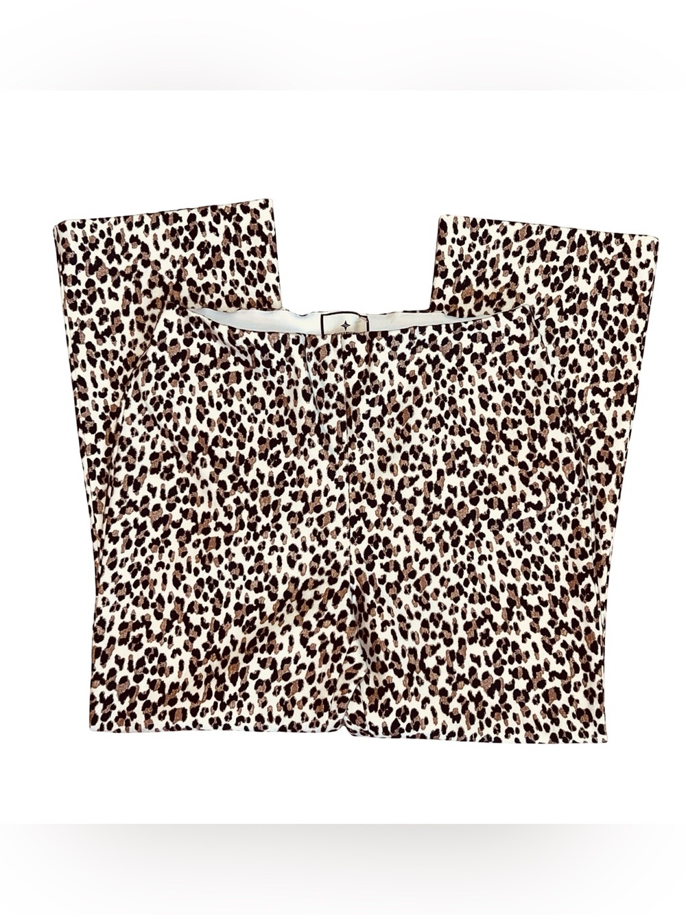 Tuckernuck Women’s Sz L Leopard Crop Flare Pants Ashford Pull On - Picture 3 of 15